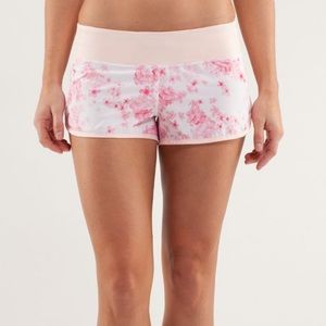 Lululemon Run: Speed Short Frangipani Parfait Pink